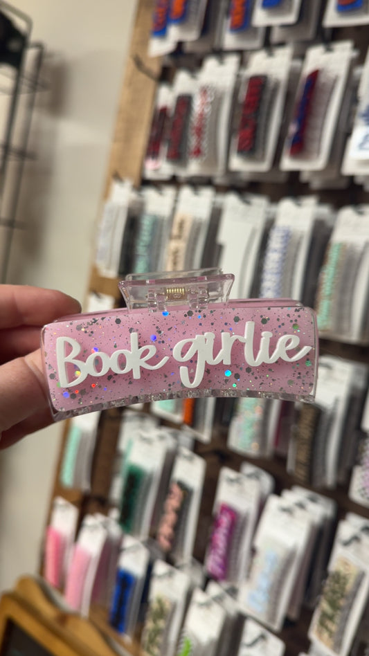 Book Girlie Claw Clip