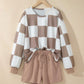 Chelsea Tan Checkered Set