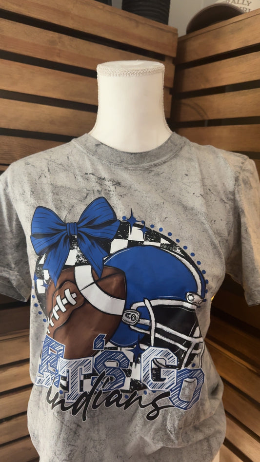 Let’s Go Indians Football/Helmet