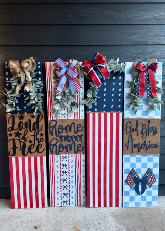 Patriotic Porch Leaners