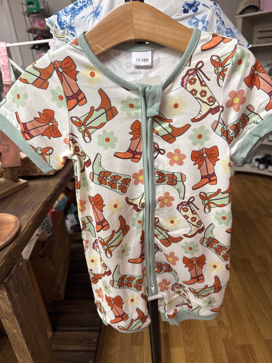 Cowgirl Boots Short Zippy