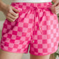 Madison Pink Checkered Shorts