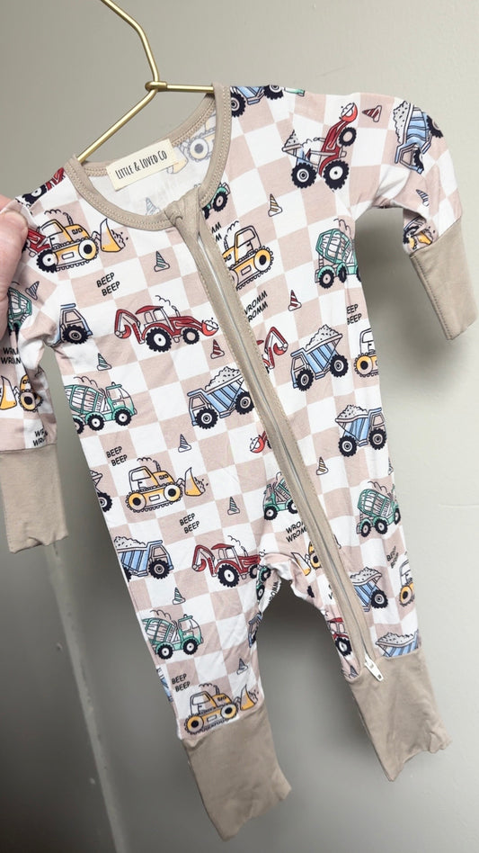 Construction Tan Long Loungewear Zippy