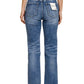 Cuffed Straight Denim Pants