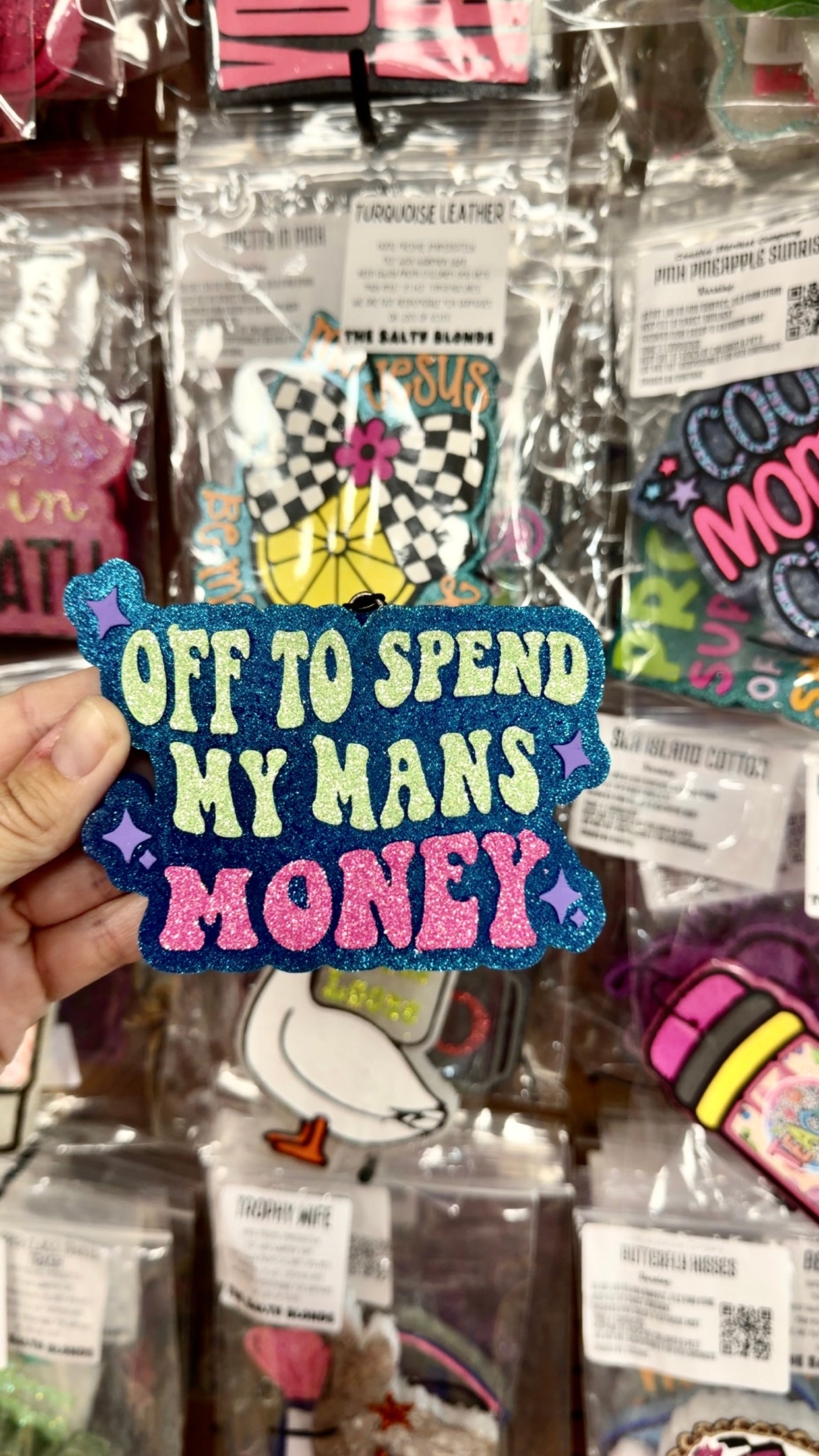 Champagne Toast Freshie- Spend My Man’s Money