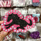 Pink Saddle Freshie- Glitter Stallion