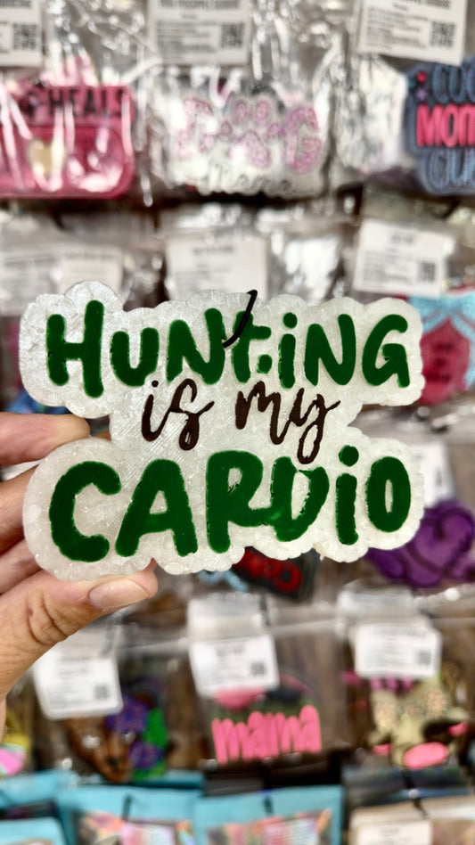 Vanilla Leather Freshie- Hunting Is My Cardio