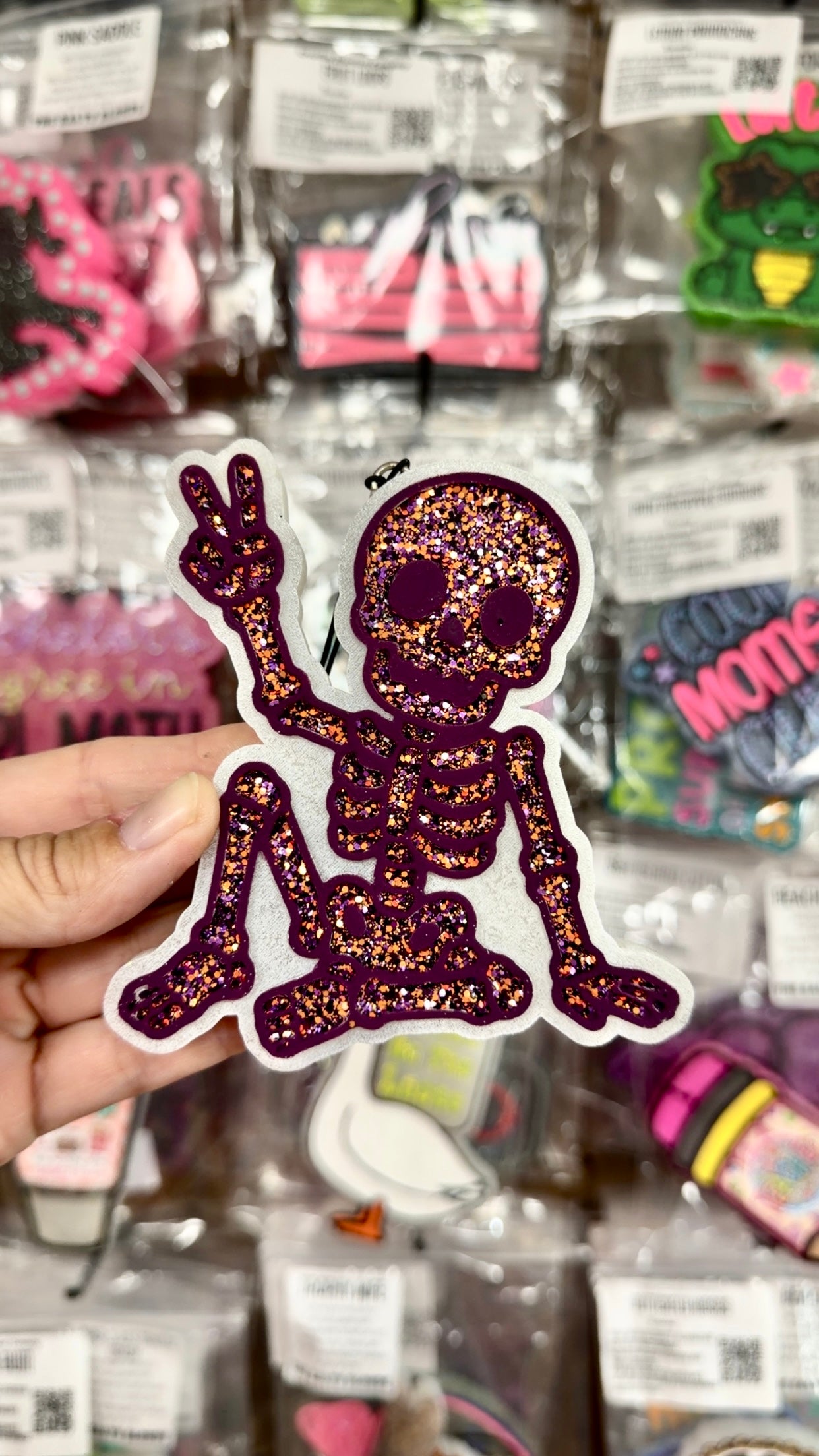 Sweet Cinnamon Vanilla Freshie- Pink Skeleton