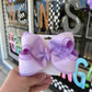 Purple with White Dots - Alligator Clip