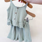 TTB Stripe Green Tank Shorts Set