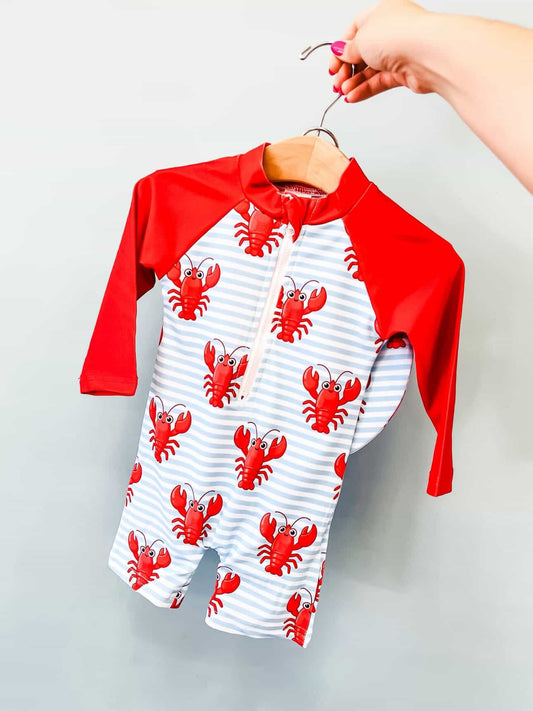 TTB Lobster Swimsuit Set