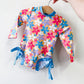 TTB Maui Floral Ruffle Swimsuit & Hat