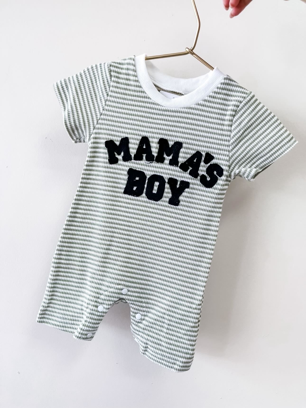 TTB Mama’s Boy Green Stripe Jumpsuit