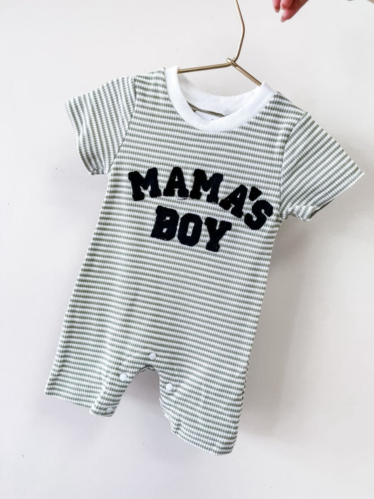 TTB Mama’s Boy Green Stripe Jumpsuit