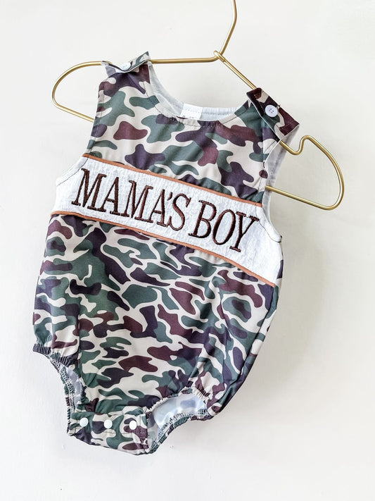 TTB Mama’s Boy Camo Romper