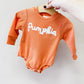 TTB Pumpkin Season Waffle Romper 091026