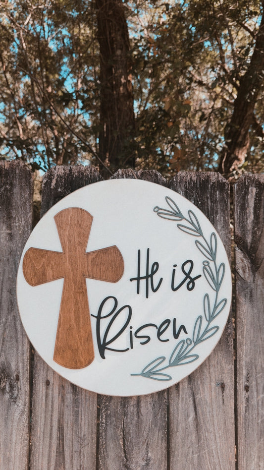 He Is Risen Door Hanger