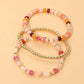 3PCS - Beaded Stretch Multi Layered Bracelets