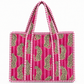 Pretty Pink Leopard Quilted Bag Print