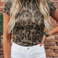 Western Leopard Round Neck Short Sleeve T-Shirts
