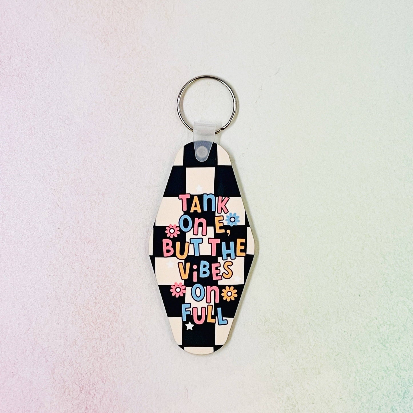 Motel Style Keychain, Tank On E, But The Vibes On Full