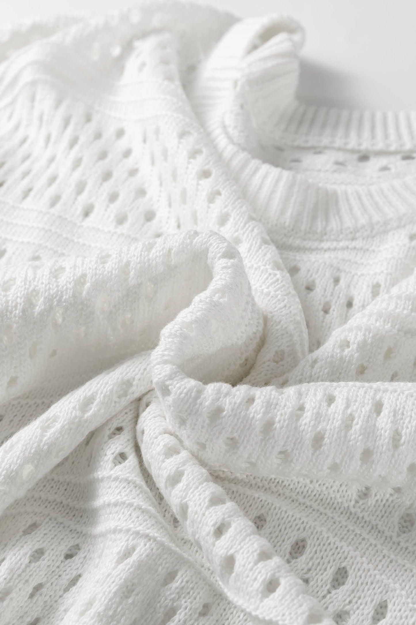 Knit Round Neck Dolman Sweater