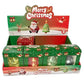 12PCS - Glitter Christmas Santa Squeeze Squishy Stress Relief Toy