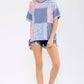 Floral Patchwork Short Sleeve Top