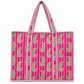 Pretty Pink Leopard Quilted Bag Print