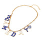 GAME DAY Letter Charm Station Necklace