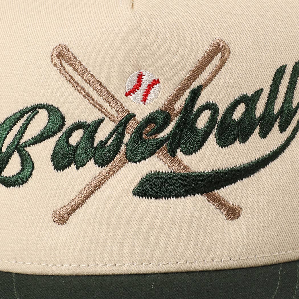 BASEBALL Crossed Bats Two-Tone Trucker Hat