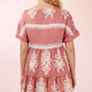 V-Neck Woven Mini Dress