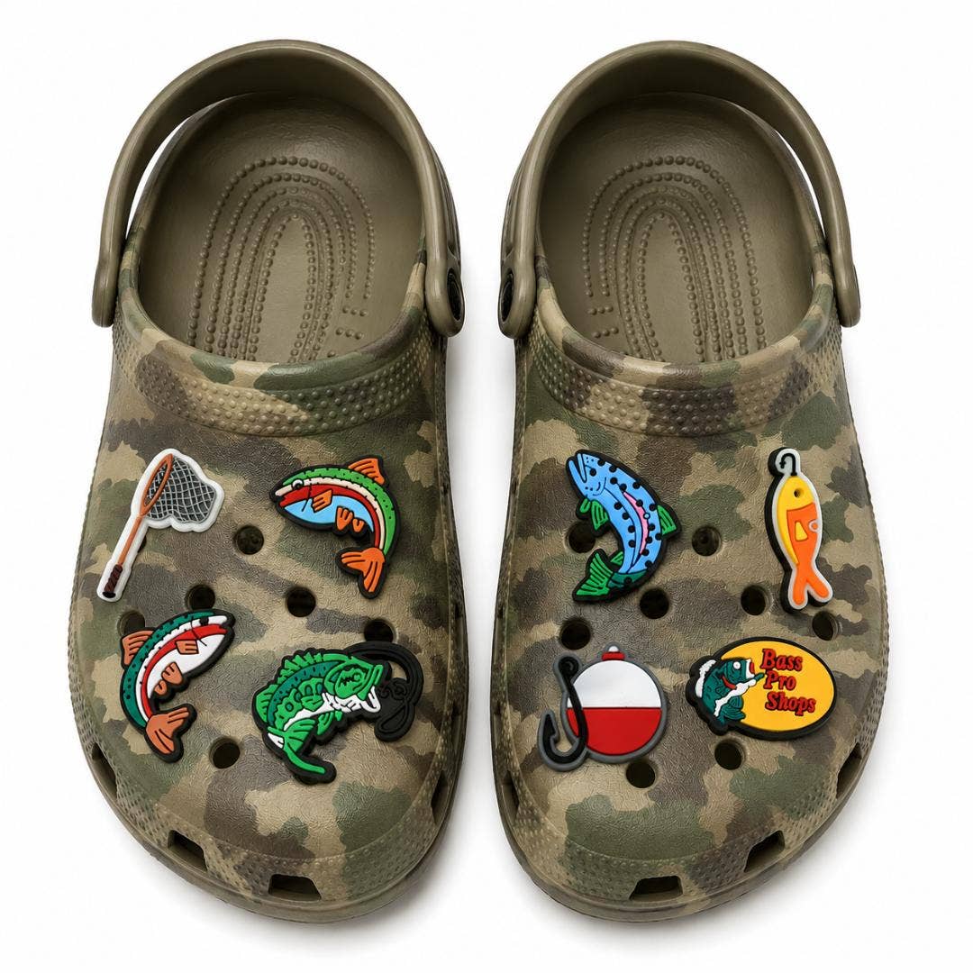Fishing Shoe Charms Croc