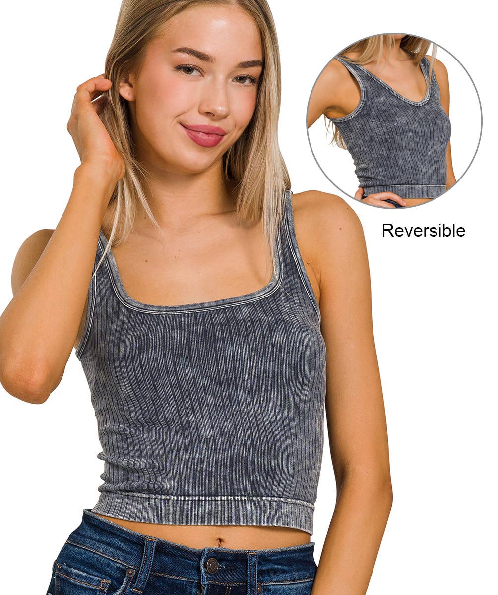 Premium Washed Seamless 2-way Tank