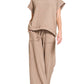 Cotton Slub Tee & Pants 2pc Set  Zenana