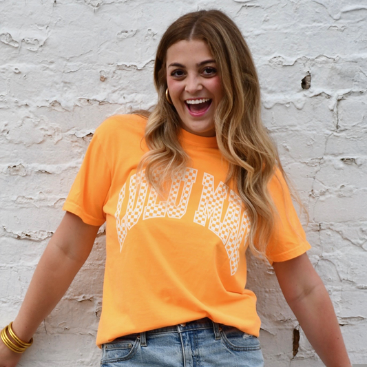 LULU MAC Checkered Orange
