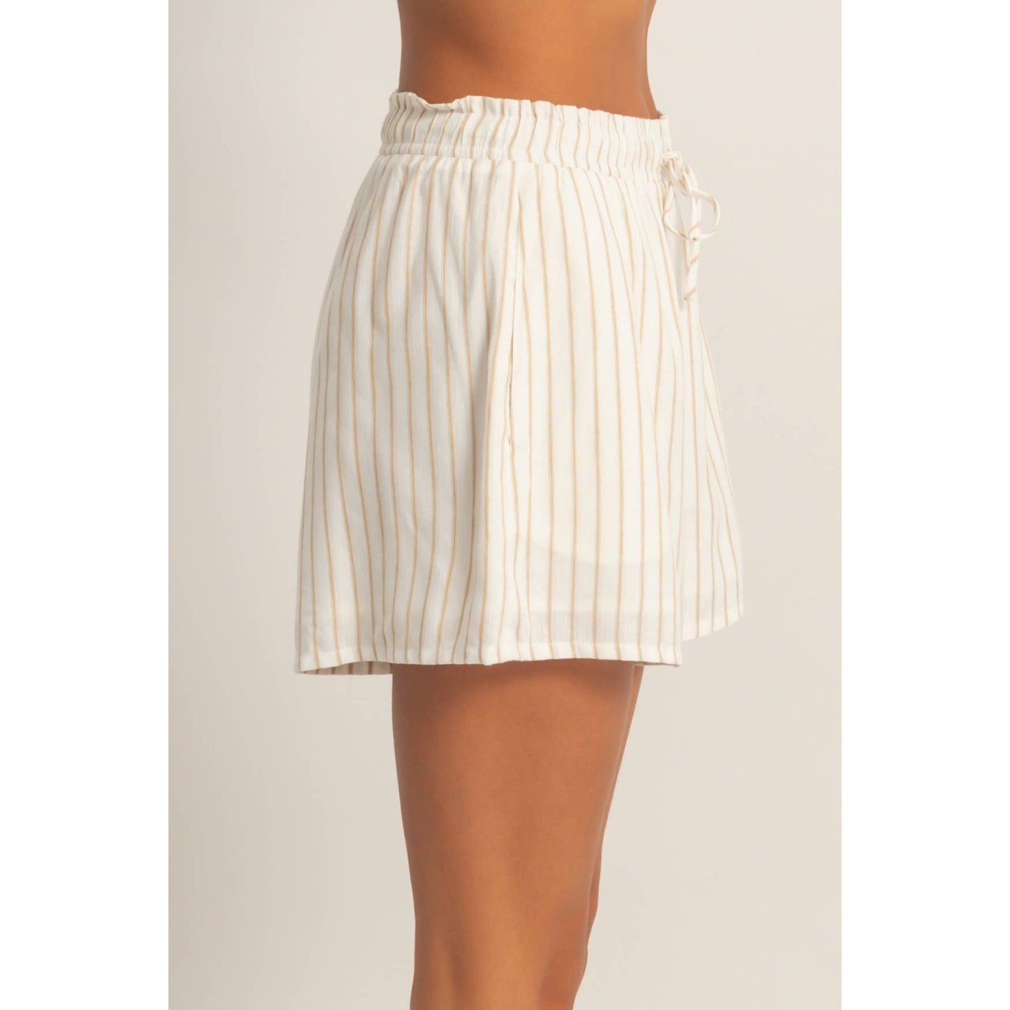 Striped Drawstring Shorts