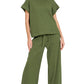 Cotton Slub Tee & Pants 2pc Set  Zenana
