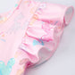 Pink Theme Park Print Girls Twirl Dress