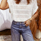 Knit Round Neck Dolman Sweater