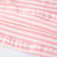 Stripe Girls Dress Bow Smocked Ruffle Sleeve