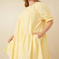 Womens Asymmetric Seam Detail Cinched Cuff Poplin Dress