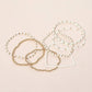 7PCS - Beaded Stretch Stackable Multi Layered Bracelets