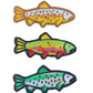 Set of 3 Trout Embroidered Iron On Patches