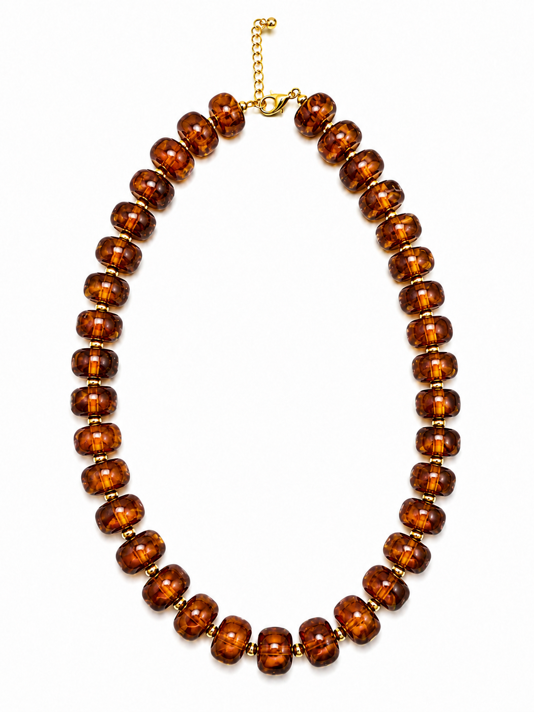 Luxe Marbled Beaded Candy Necklace