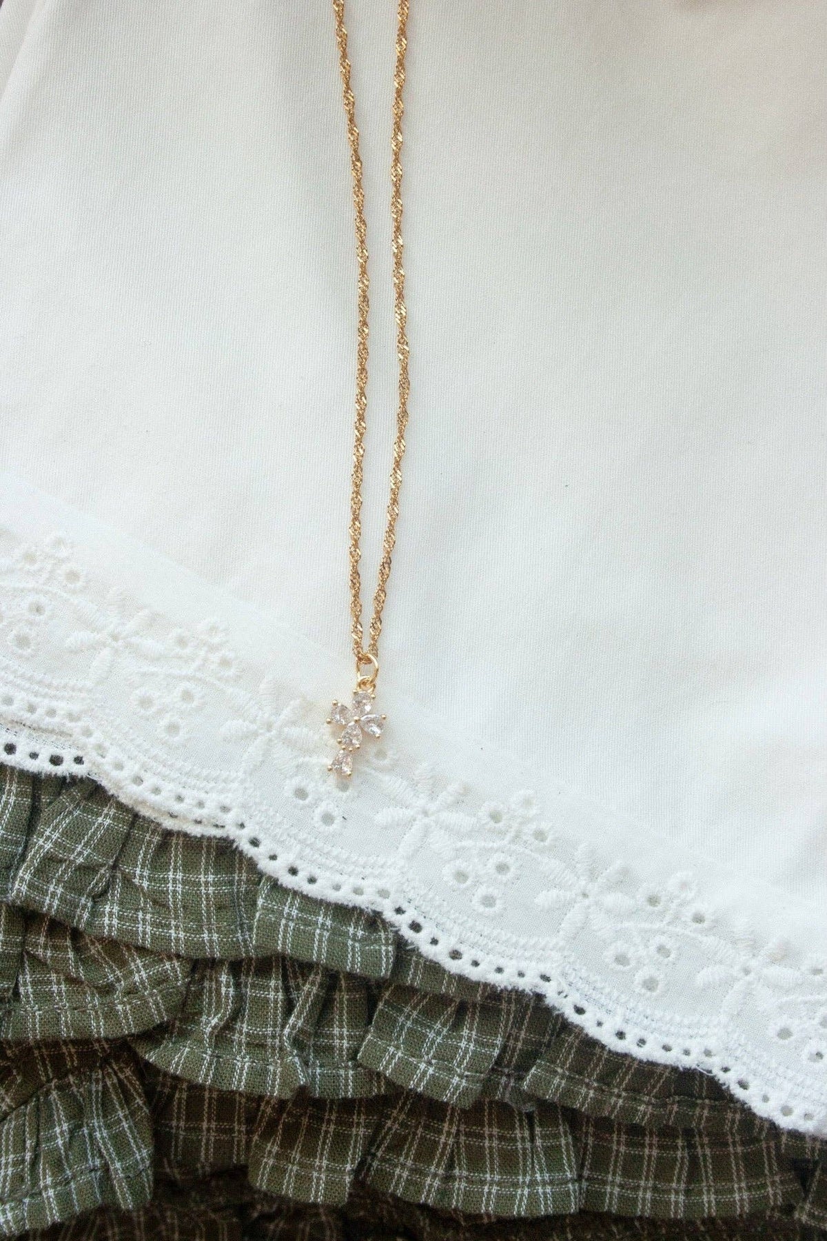 Hope Cross Necklace Romans 15:13