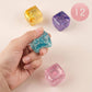 12PCS - Glitter Cube Squeeze Squishy Stress Relief Toy