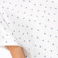 Polka Dot Banded Short Sleeve Top