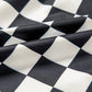 Checkered Print High Waist Casual Shorts