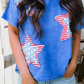 Patriot Star Patched Mineral Washed Tee